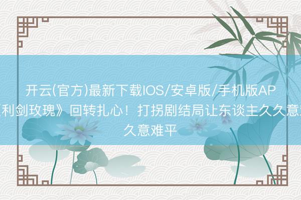 开云(官方)最新下载IOS/安卓版/手机版APP 《利剑玫瑰》回转扎心！打拐剧结局让东谈主久久意难平